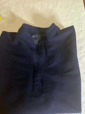 Figs Navy Blue Medical Scrub Top